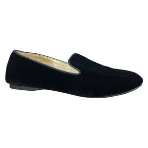 Birdies The Starling Black Velvet Flats Women’s 7.5 Classic Chic Casual Comfort